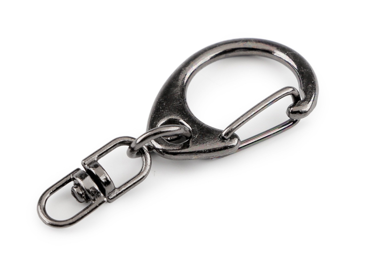 Carabină metalică pivotantă 18x40 mm - Nichel negru (10 Bucăți)