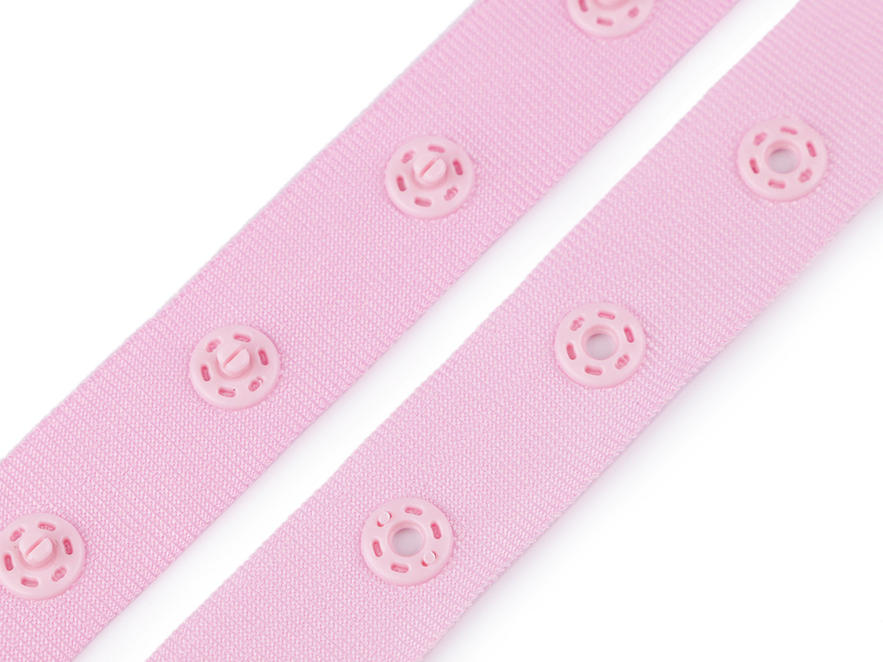 Bandă cu capse pentru confecții textile / body, lățime 18 mm - Nude (45 Metri) Bandă cu capse pentru confecții textile / body, lățime 18 mm - Nude (45 Metri)