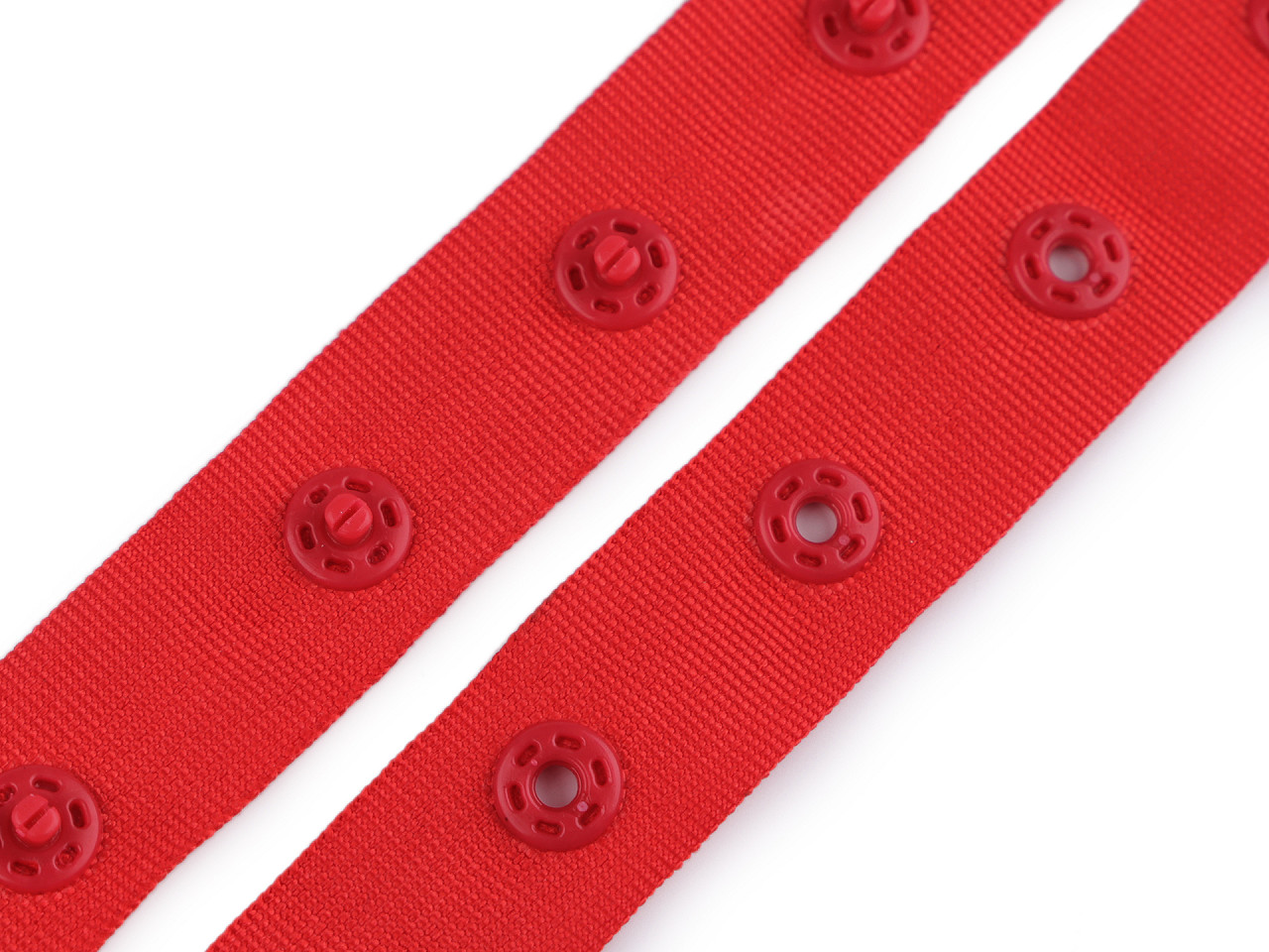 Bandă cu capse pentru confecții textile / body, lățime 18 mm - Nude (45 Metri) Bandă cu capse pentru confecții textile / body, lățime 18 mm - Nude (45 Metri)