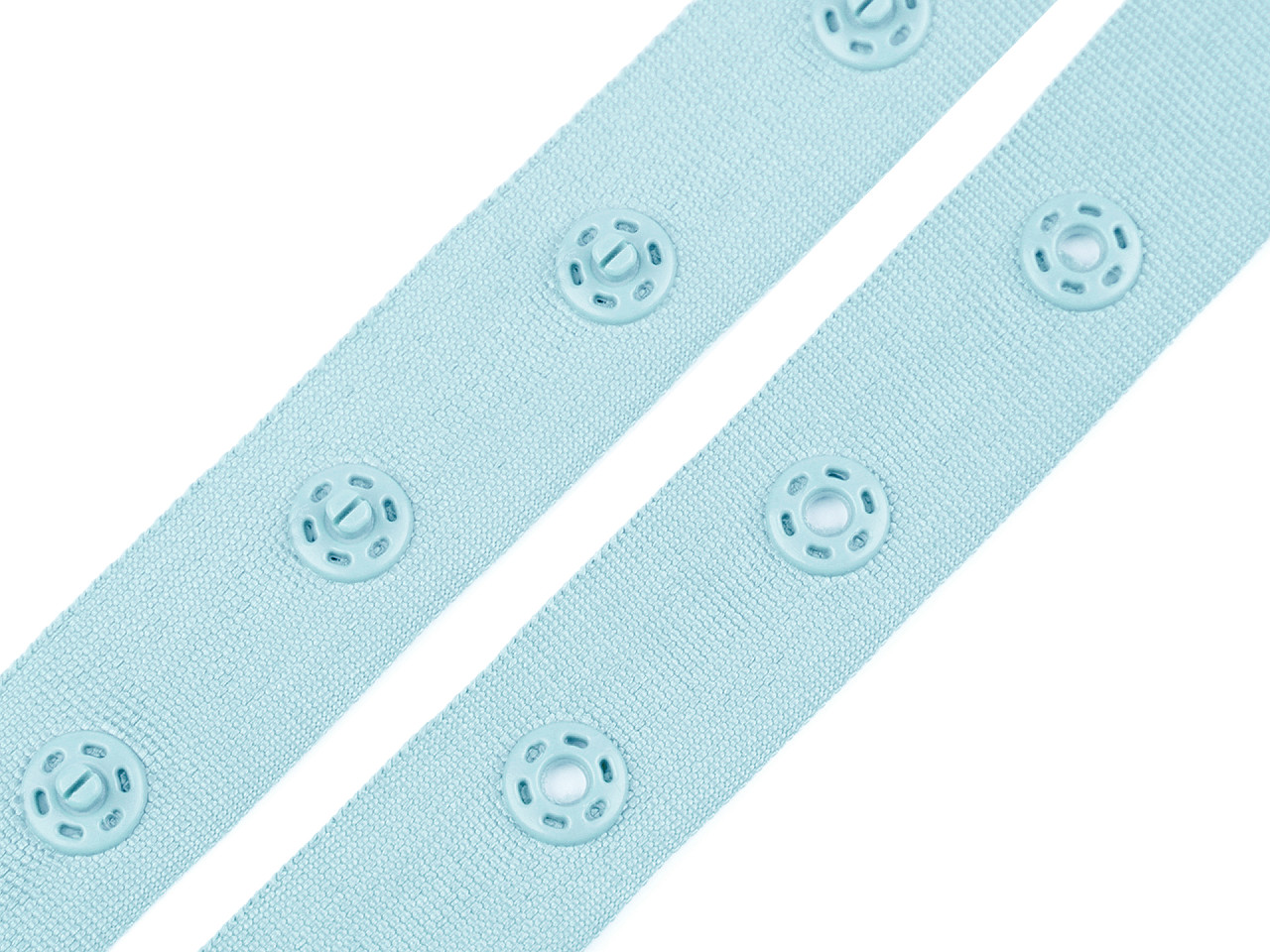 Bandă cu capse pentru confecții textile / body, lățime 18 mm - Nude (45 Metri) Bandă cu capse pentru confecții textile / body, lățime 18 mm - Nude (45 Metri)