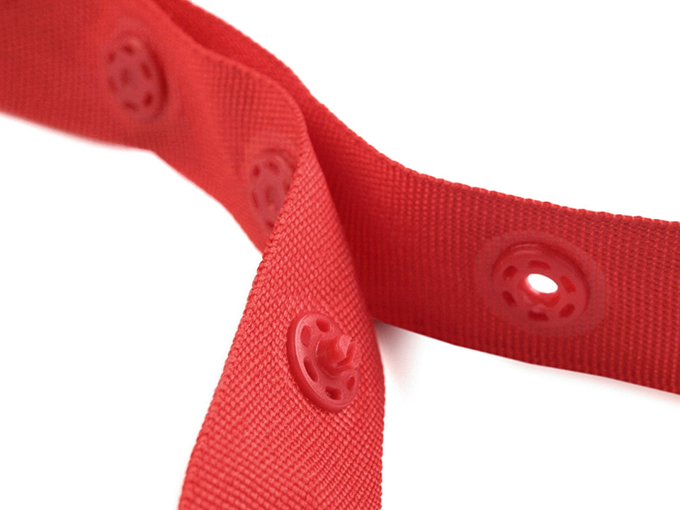 Bandă cu capse pentru confecții textile / body, lățime 18 mm - Nude (45 Metri) Bandă cu capse pentru confecții textile / body, lățime 18 mm - Nude (45 Metri)