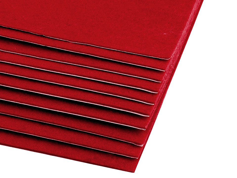 Coli fetru autoadezive, 20x30 cm - Mix (10 Bucăți)