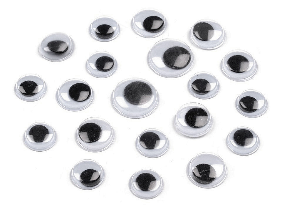 Ochi mobili autoadezivi, mix dimensiuni - Mix (30 Bucăți)