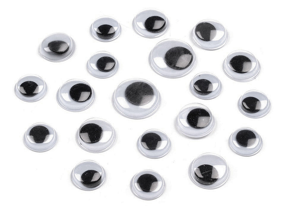 Ochi mobili autoadezivi, mix dimensiuni - Mix (30 Bucăți)