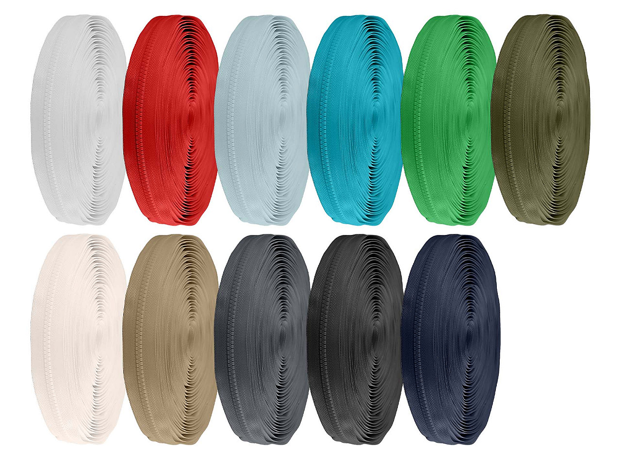 Fermoar injectat metraj no 5 - Alb (200 Metri)