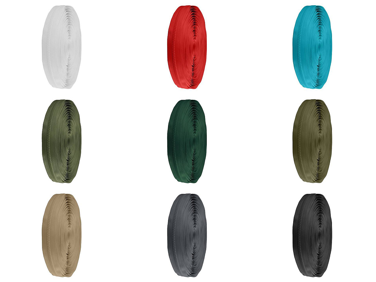 Fermoar injectat metraj no 5 - Alb (200 Metri)