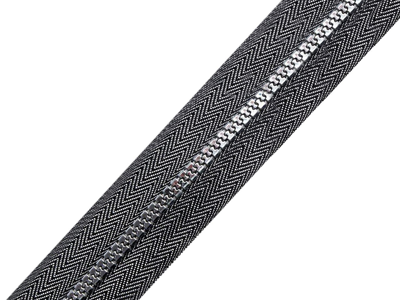 Fermoar injectat metraj no 5 - Negru (1 Metru)