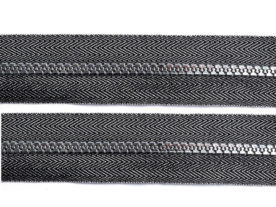 Fermoar injectat metraj no 5 - Negru (1 Metru)