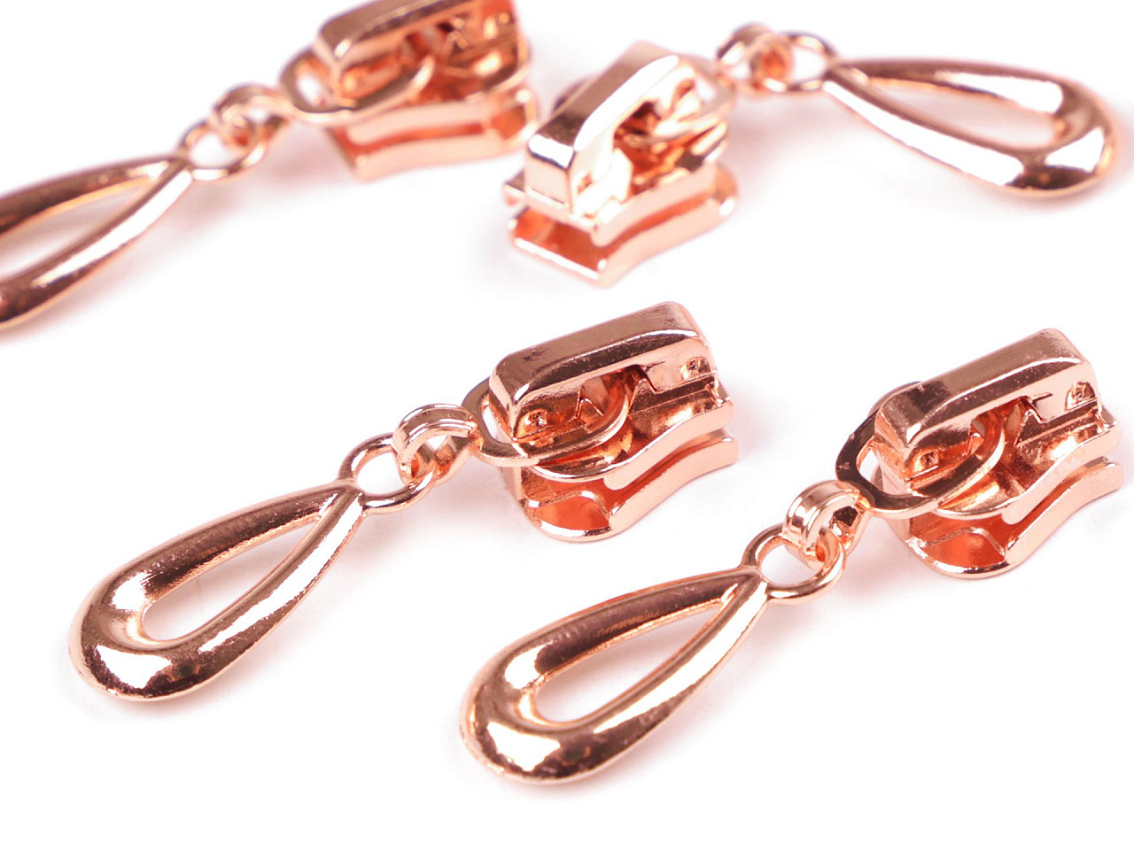 Cursor fermoar injectat, no 5 - Alamă antică (10 Bucăți)