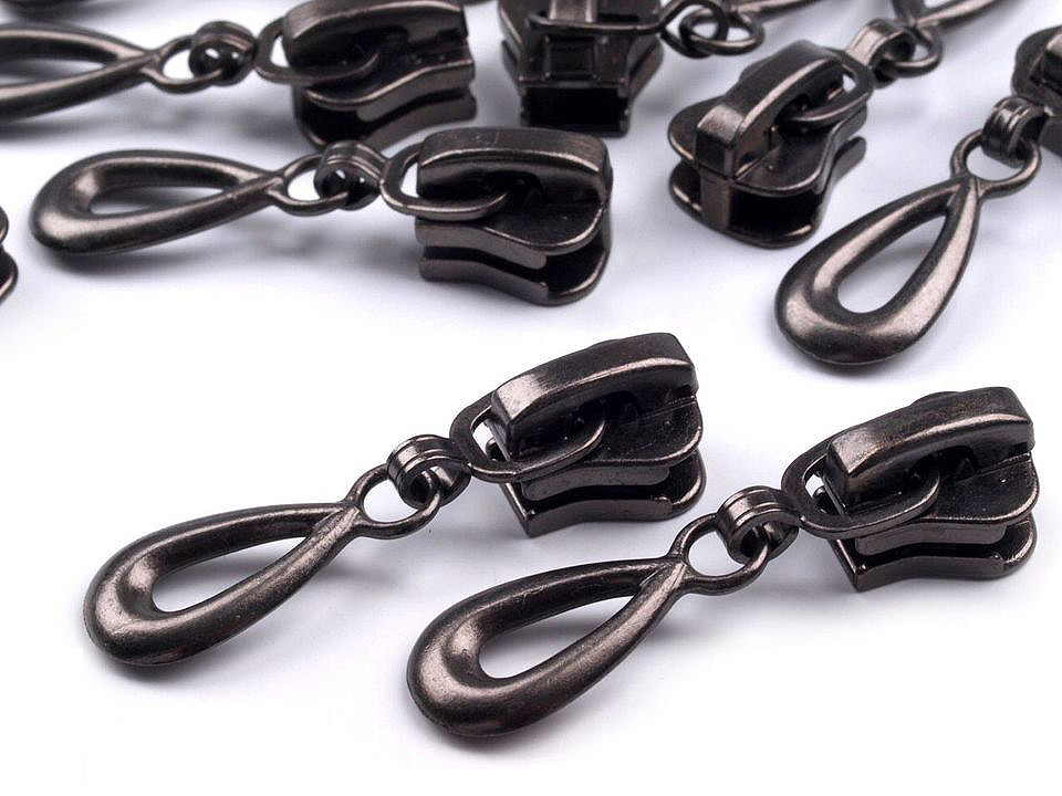 Cursor fermoar injectat, no 5 - Alamă antică (10 Bucăți)