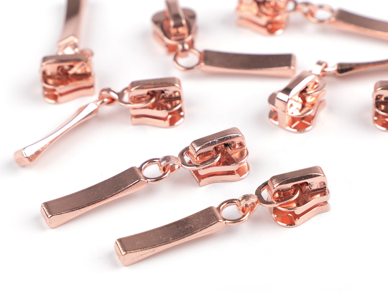 Cursor fermoar injectat, no 5 - Argintiu deschis (10 Bucăți)