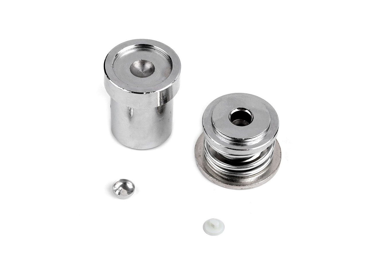 Matriță pentru îmbrăcat nasturi, 16", 18", 20", 24", 26", 28", 32", 36", 40", 44" - Nichel (1 Set)