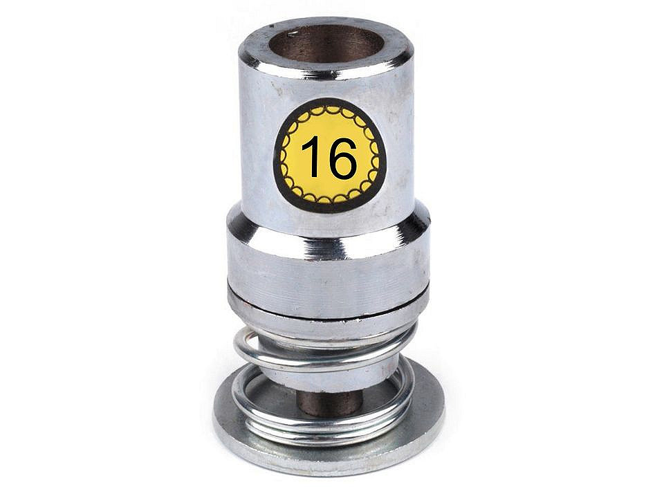 Matriță pentru îmbrăcat nasturi, 16", 18", 20", 24", 26", 28", 32", 36", 40", 44" - Nichel (1 Set)