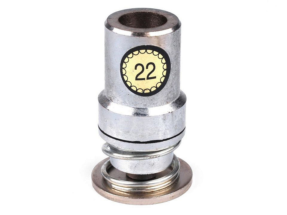 Matriță pentru îmbrăcat nasturi, 16", 18", 20", 24", 26", 28", 32", 36", 40", 44" - Nichel (1 Set)