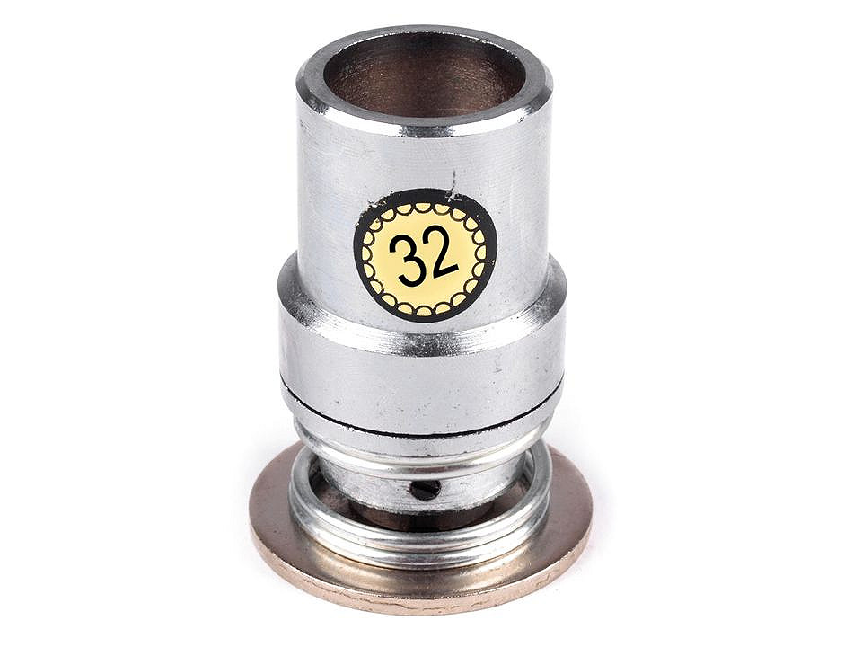 Matriță pentru îmbrăcat nasturi, 16", 18", 20", 24", 26", 28", 32", 36", 40", 44" - Nichel (1 Set)