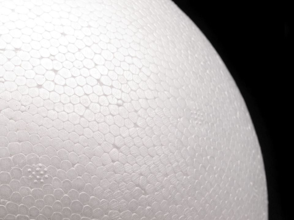 Bile polistiren, ø20 cm - Alb (1 Bucată)