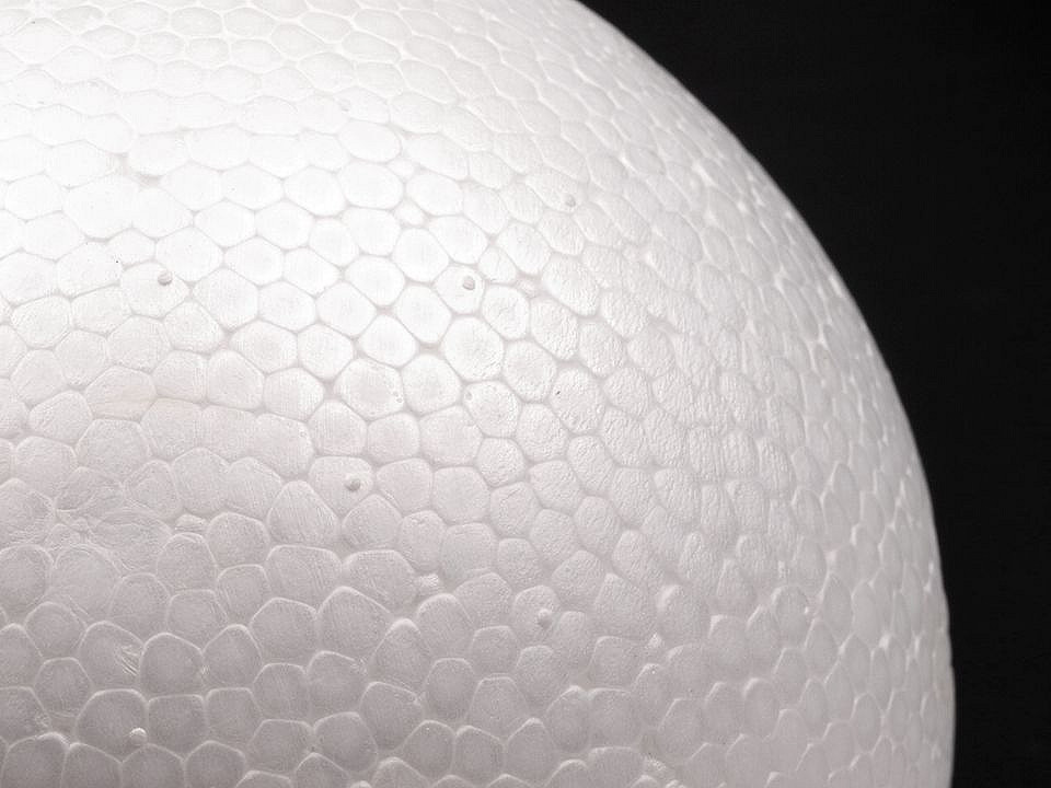 Bile polistiren, ø15 cm - Alb (1 Bucată)