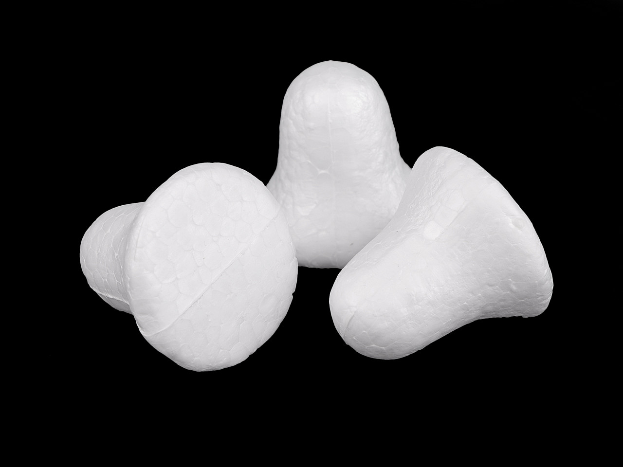 Clopoțel din polistiren, 4,5x5 cm - Alb (20 Bucăți)