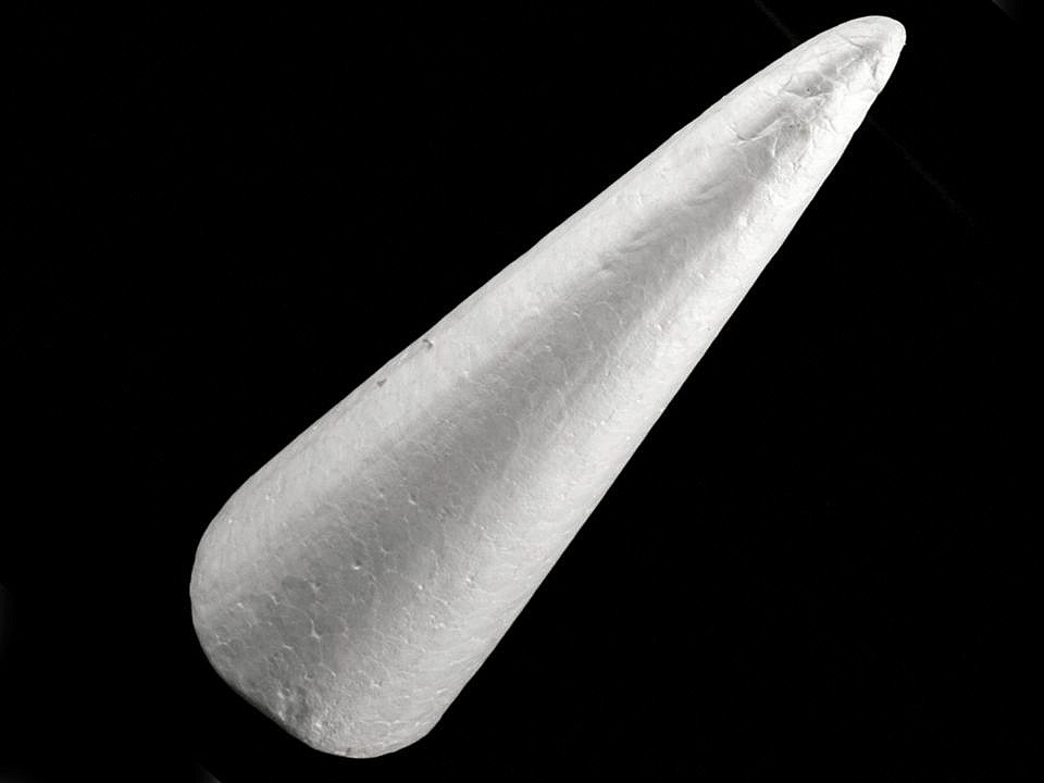 Con polistiren, 9,5x24 cm - Alb (1 Bucată)