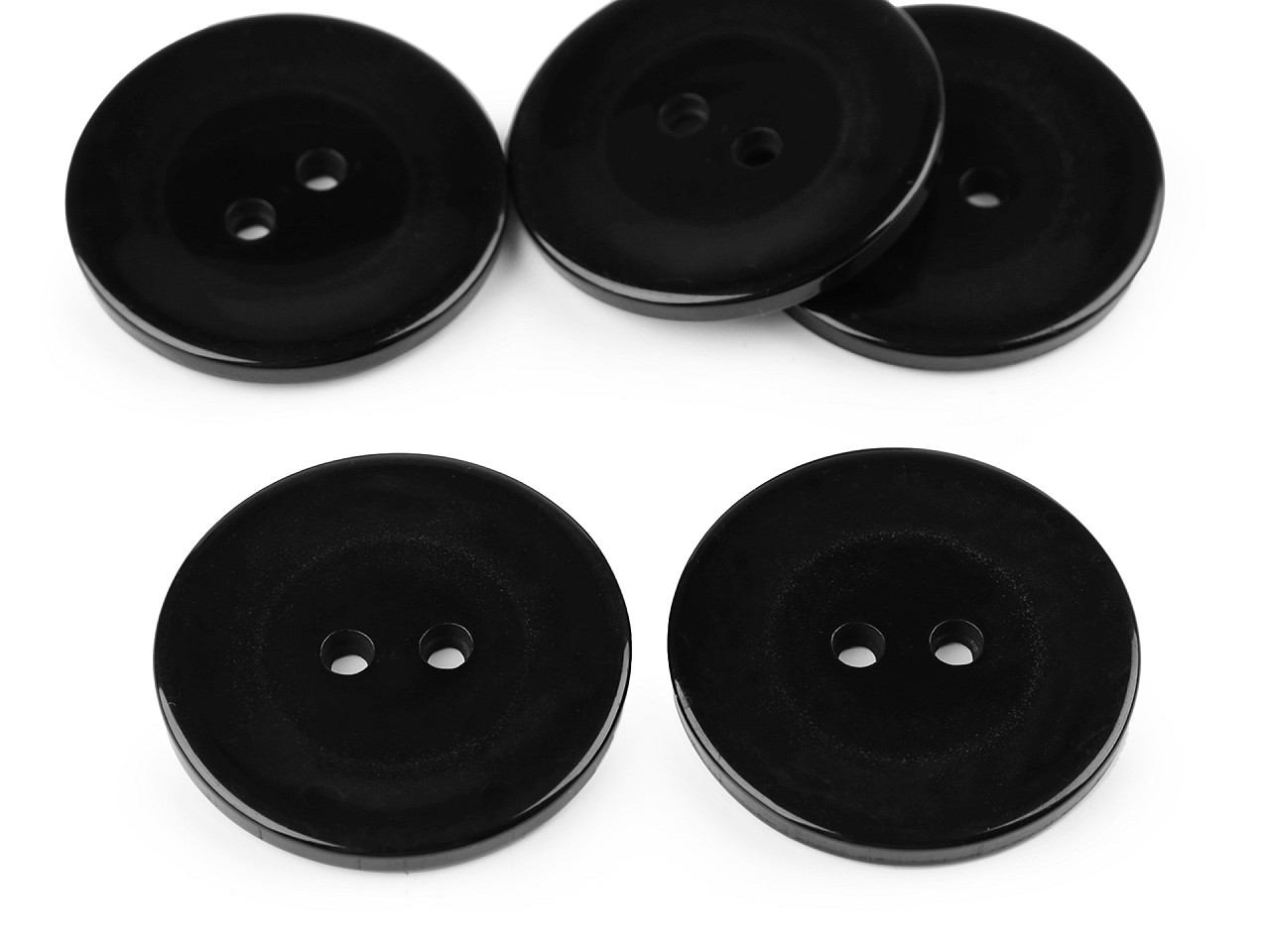 Nasturi sidefați, mărimea 60" - Negru (20 Bucăți)