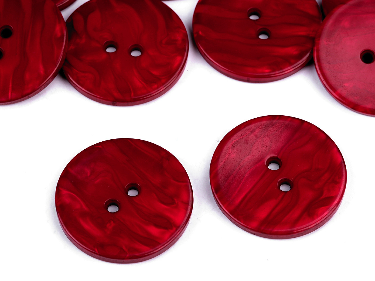 Nasturi sidefați, mărimea 60" - Negru (20 Bucăți)