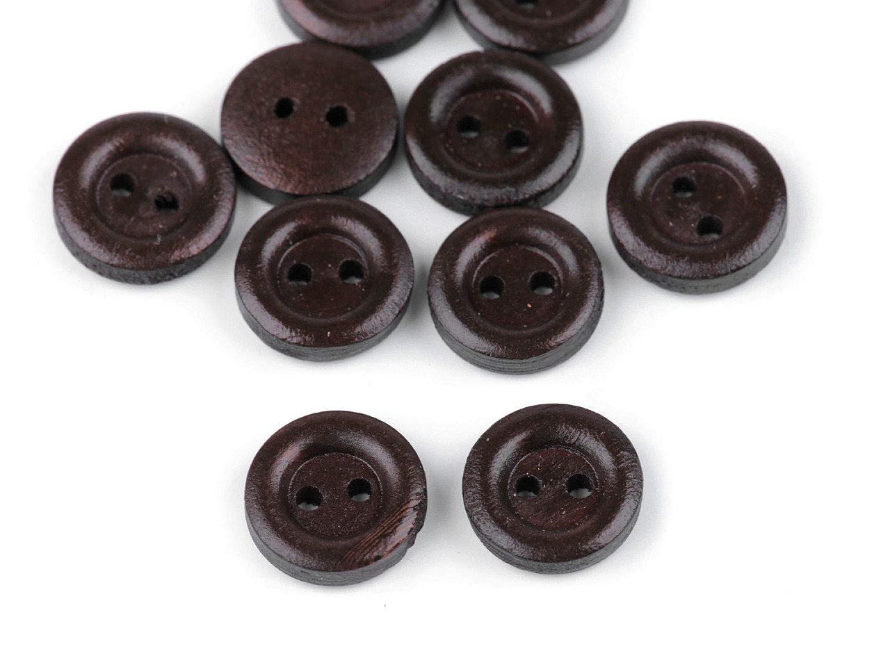 Nasturi lemn, 2 găuri, mărimea 20", 24", 28", 30", 32" - Natural deschis (10 Bucăți)