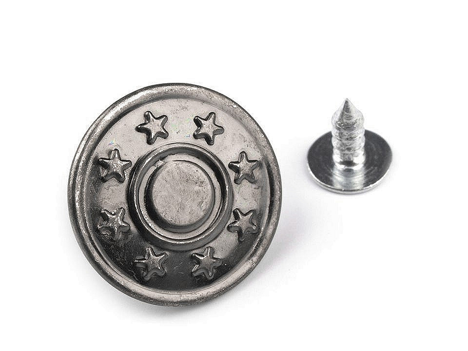 Nasture blugi, mărimea 26" - Alamă antică (1000 Bucăți)