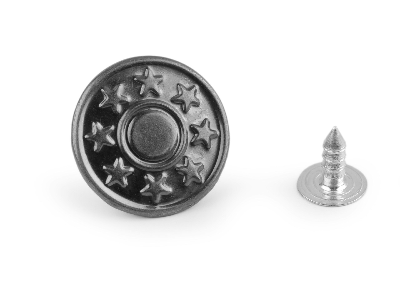 Nasture blugi, mărimea 26" - Alamă antică (1000 Bucăți)