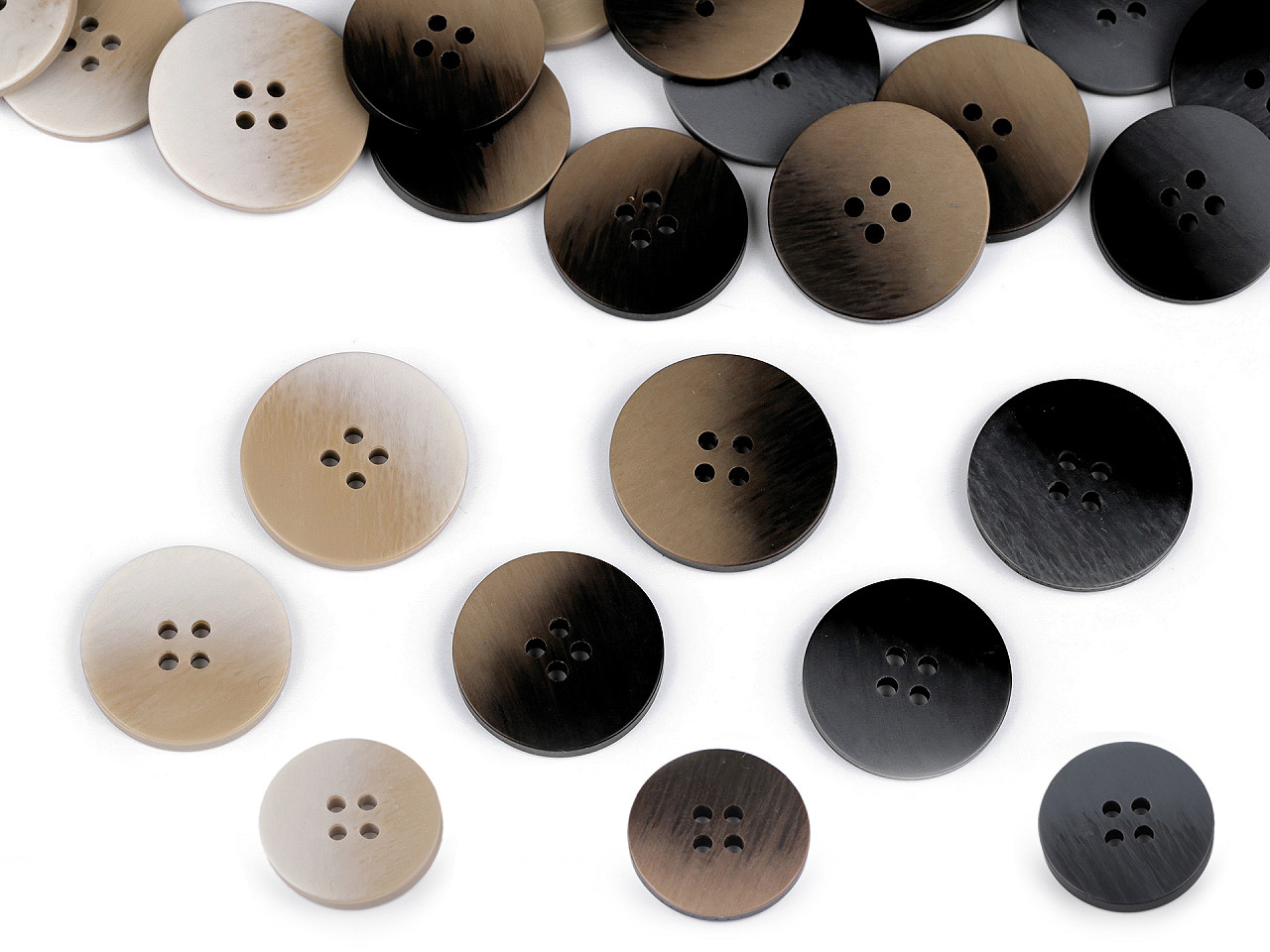 Nasturi ombre 34", 40", 44" - Bej deschis (50 Bucăți)