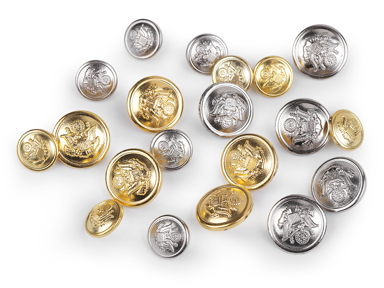 Nasturi cu blazon 24"; 32" - Auriu (50 Bucăți)