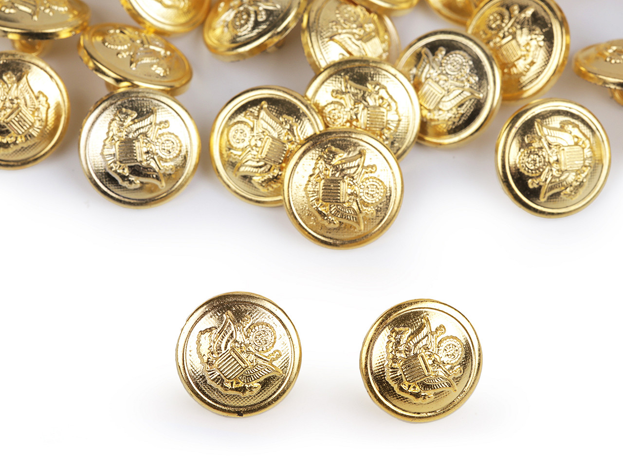 Nasturi cu blazon 24"; 32" - Auriu (50 Bucăți)