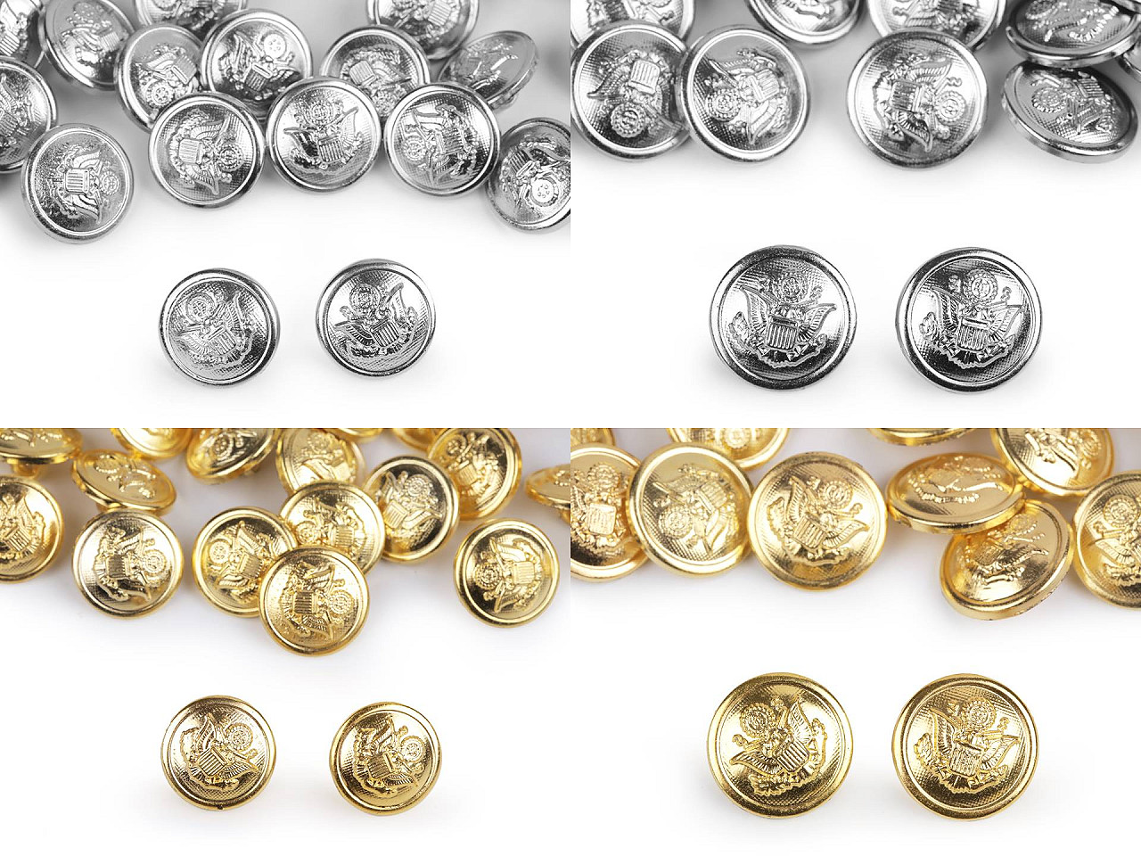 Nasturi cu blazon 24"; 32" - Auriu (50 Bucăți)