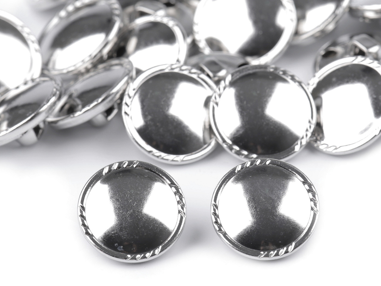 Nasture metalic dimensiune 30" - Nichel negru (5 Bucăți)