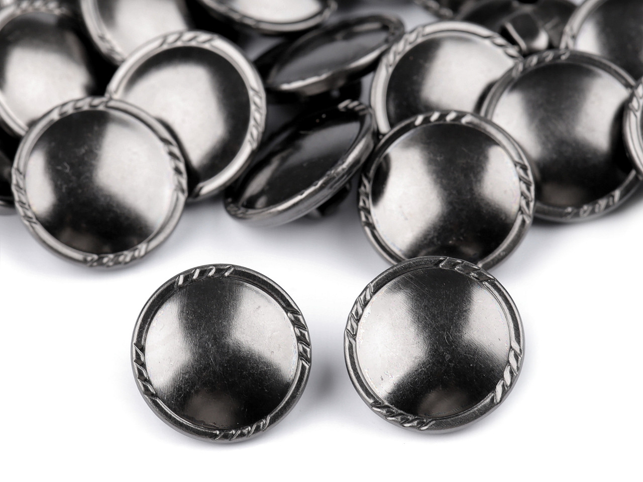 Nasture metalic dimensiune 30" - Nichel negru (5 Bucăți)