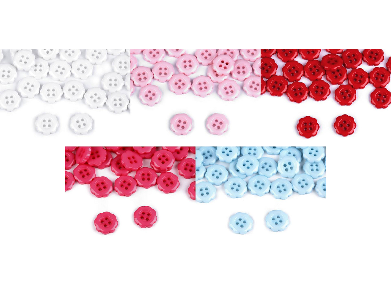 Nasturi floare 20" - Roșu (100 Bucăți)