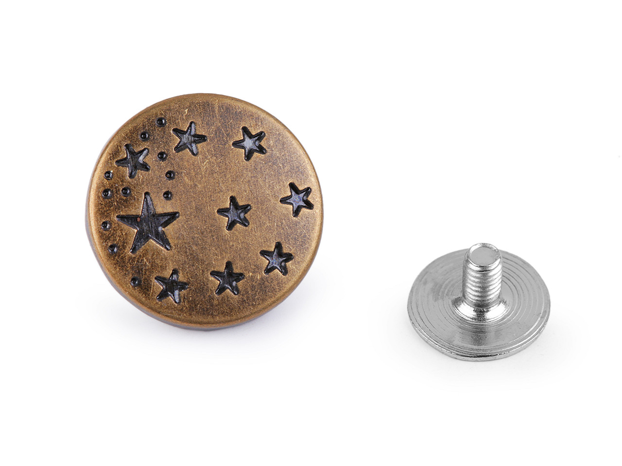 Nasture blugi cu filet 26" - Alamă antică (25 Bucăți)