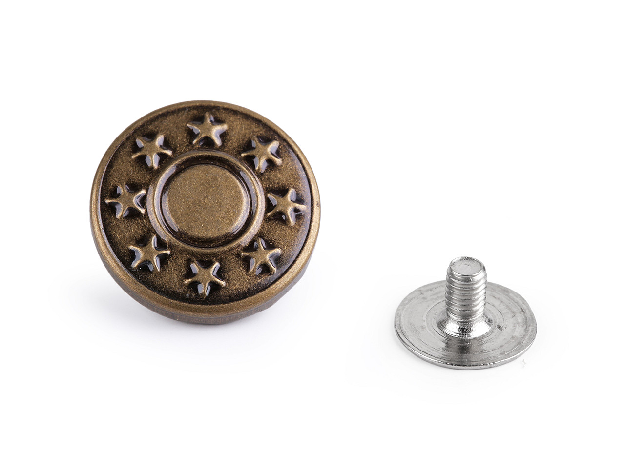 Nasture blugi cu filet 26" - Alamă antică (25 Bucăți)