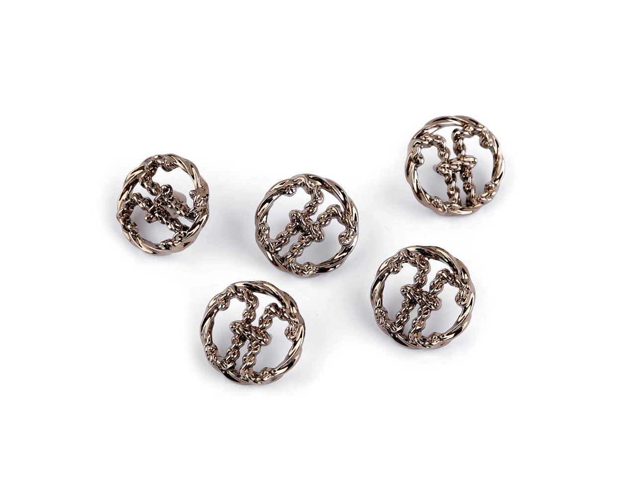 Nasture metalic dimensiune 24"; 32"; 38" - Alamă antică (5 Bucăți)