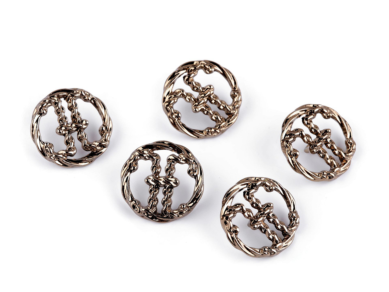 Nasture metalic dimensiune 24"; 32"; 38" - Alamă antică (5 Bucăți)