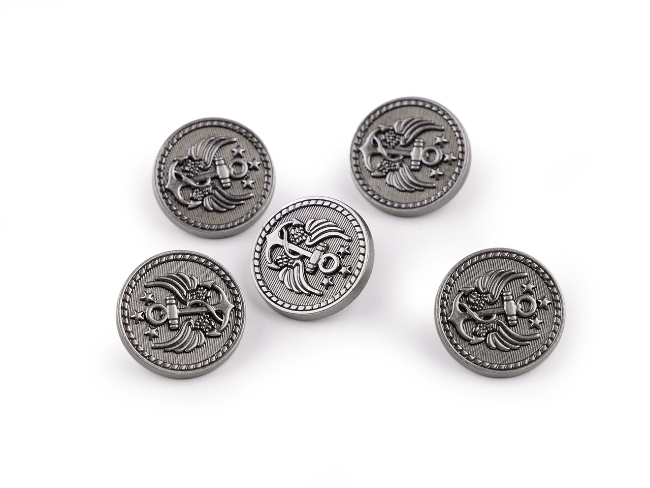 Nasture metalic dimensiune 28"; 32"; 36" - Nichel antic (5 Bucăți)