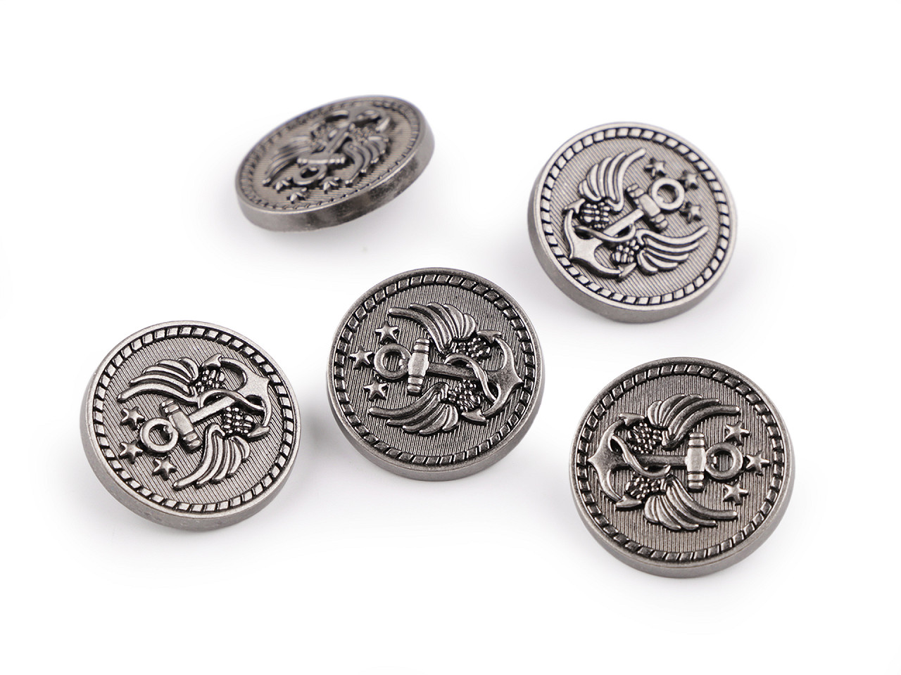 Nasture metalic dimensiune 28"; 32"; 36" - Nichel antic (5 Bucăți)