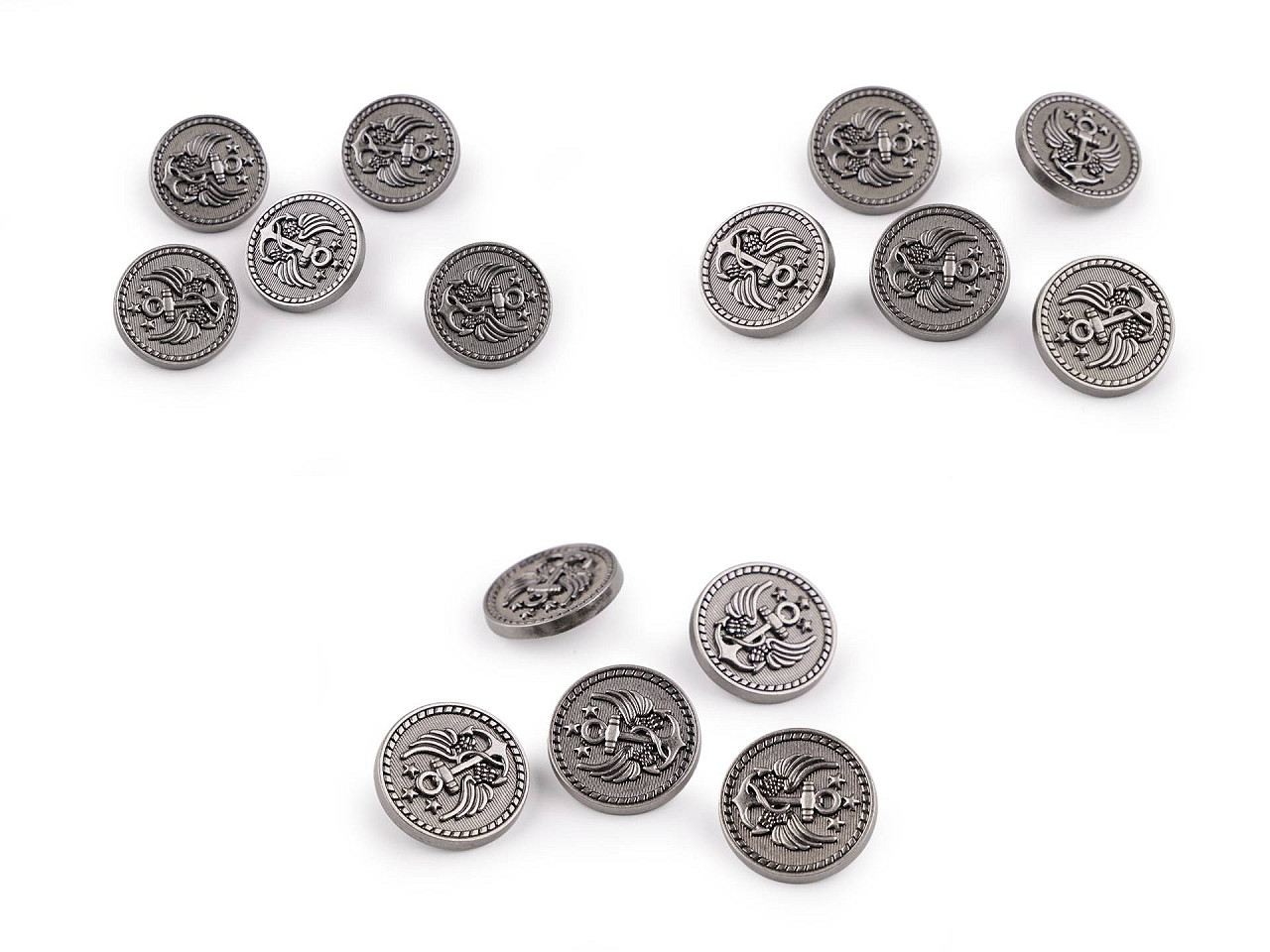 Nasture metalic dimensiune 28"; 32"; 36" - Nichel antic (5 Bucăți)