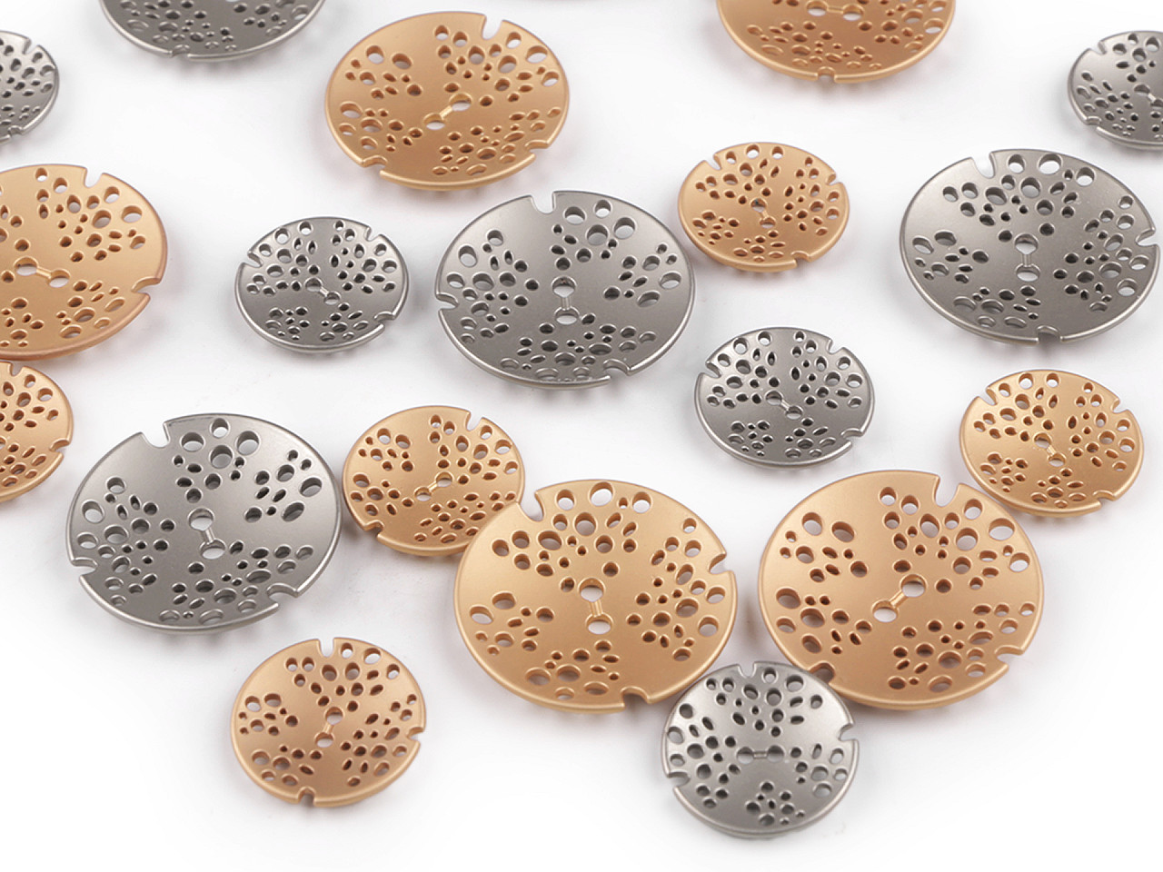 Nasture metalic design dimensiune 32", 48" - Nichel (5 Bucăți)