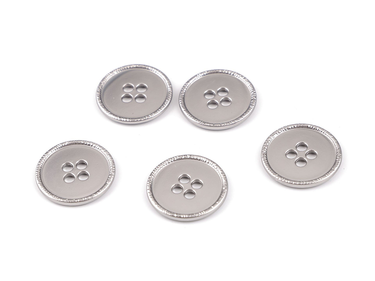 Nasture metalic dimensiune 28" - Nichel negru (5 Bucăți)