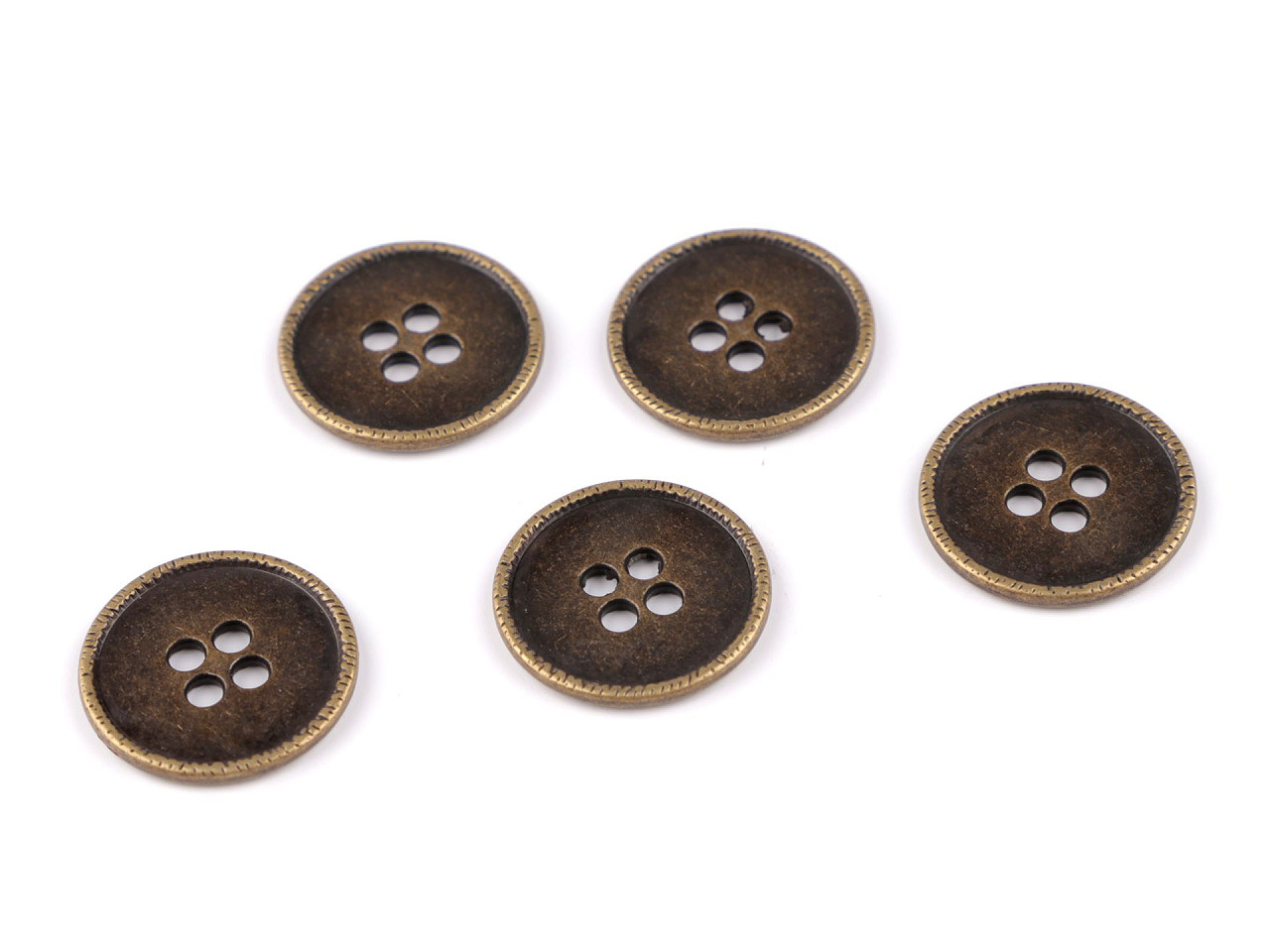 Nasture metalic dimensiune 28" - Nichel negru (5 Bucăți)