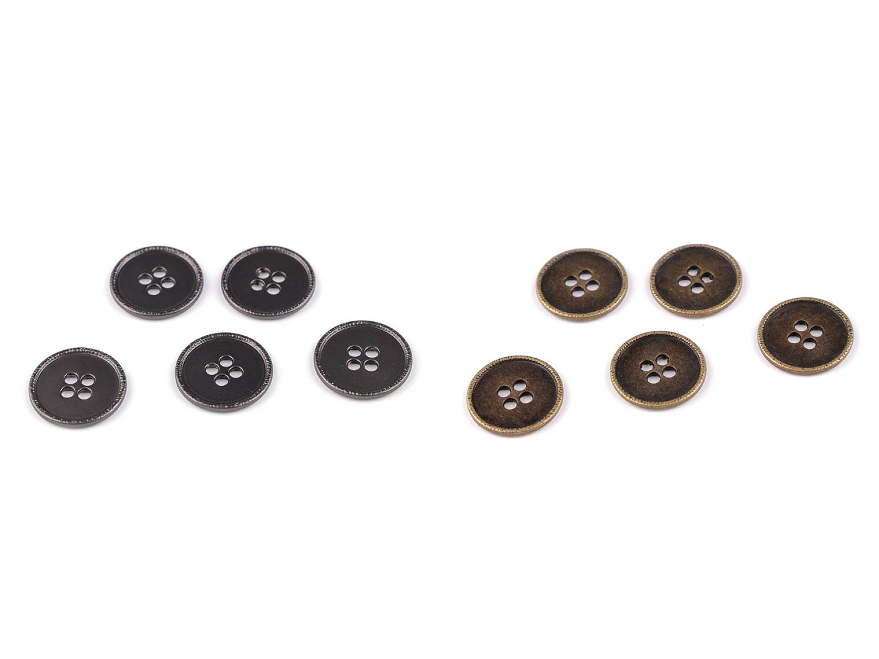 Nasture metalic dimensiune 28" - Nichel negru (5 Bucăți)