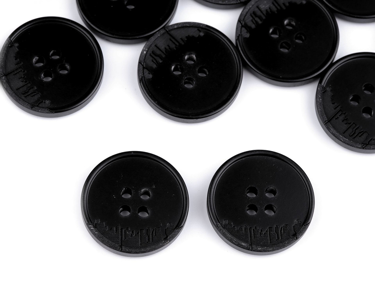 Nasturi costume 24", 28", 32", 36", 40" - Negru (20 Bucăți)