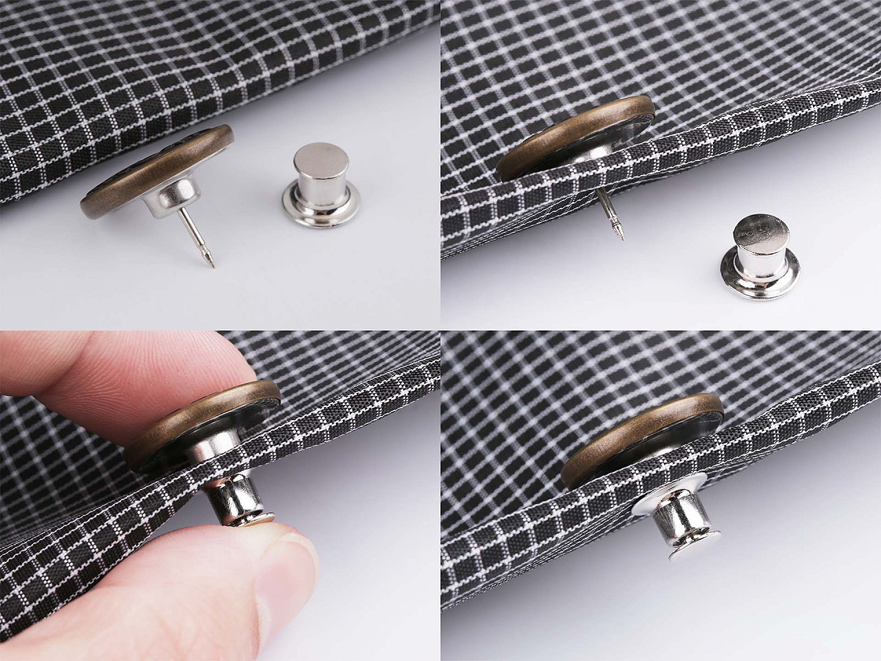 Nasture blugi 32" - Alamă antică (2 Bucăți)