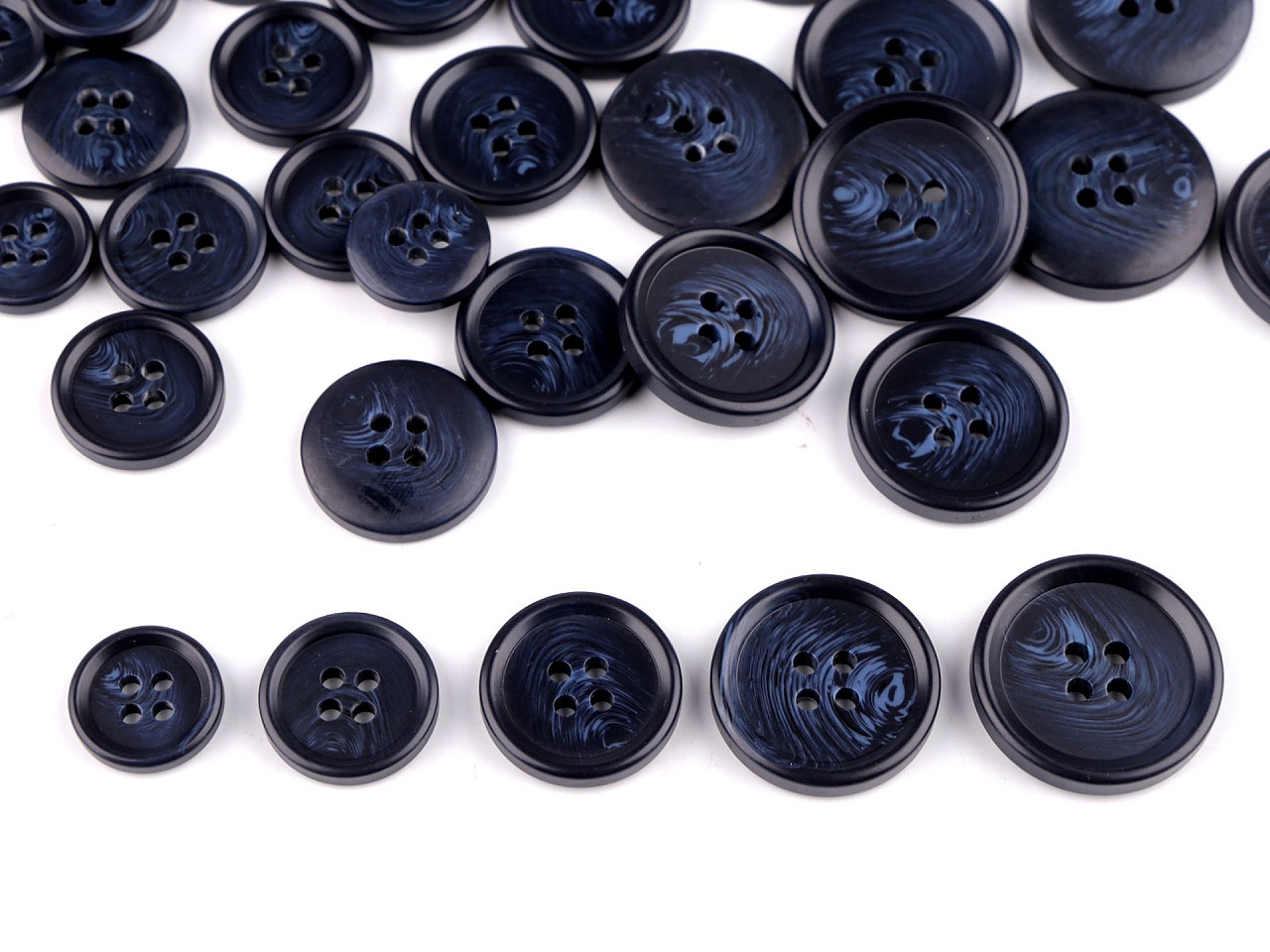 Nasturi costum 24", 28", 32", 36", 40" - Albastru închis (20 Bucăți)
