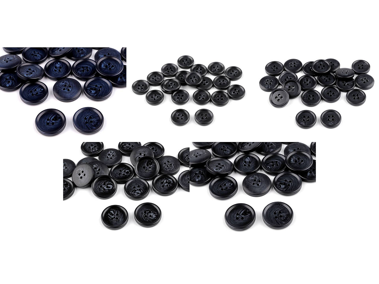 Nasturi costum 24", 28", 32", 36", 40" - Albastru închis (20 Bucăți)